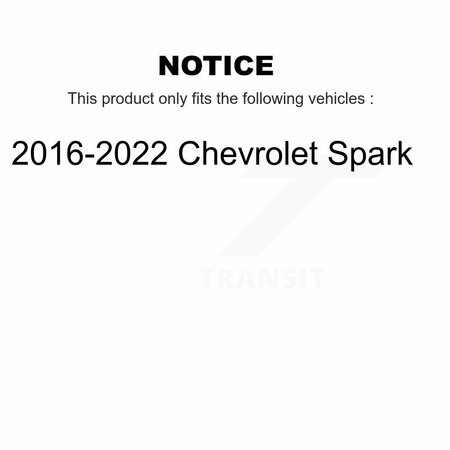 Tec Front Ceramic Disc Brake Pads For 2016-2022 Chevrolet Spark TEC-1864